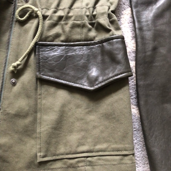 Veda Size S Jacket With Genuine Leather - Picture 5 of 10